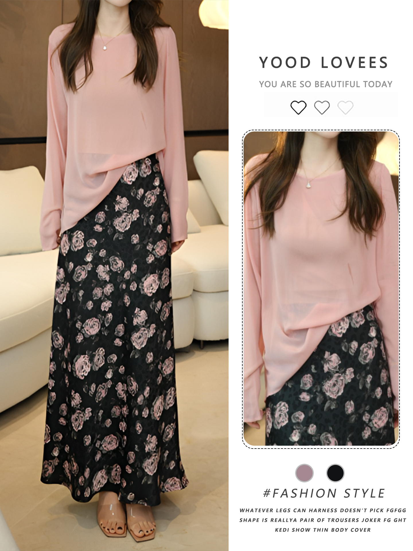 Midi Skirt Floral - Summer 2026 Floral Print High Waist