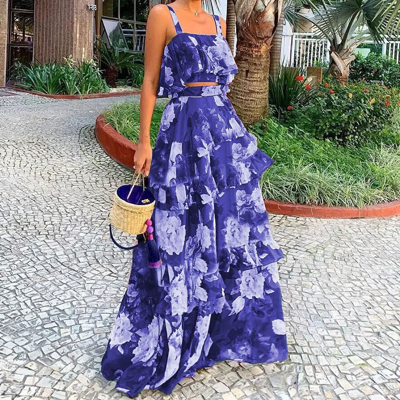 Women's Two Piece Outfits Flor - Romper Floral Print reseña y precio