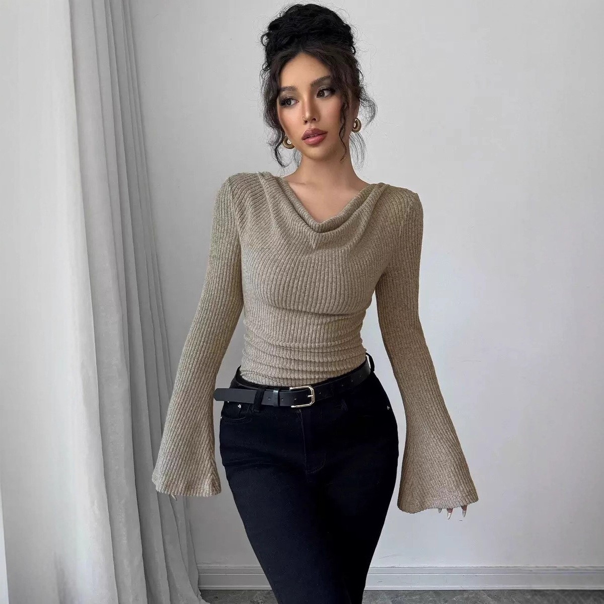 Women's Blouse Longsleeve Soli - Blouse Off Shoulder reseña y precio