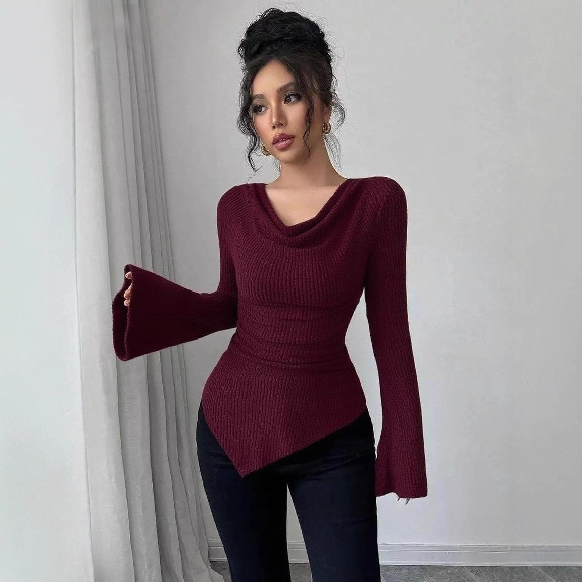 Women's Blouse Longsleeve Soli - Blouse Off Shoulder reseña y precio