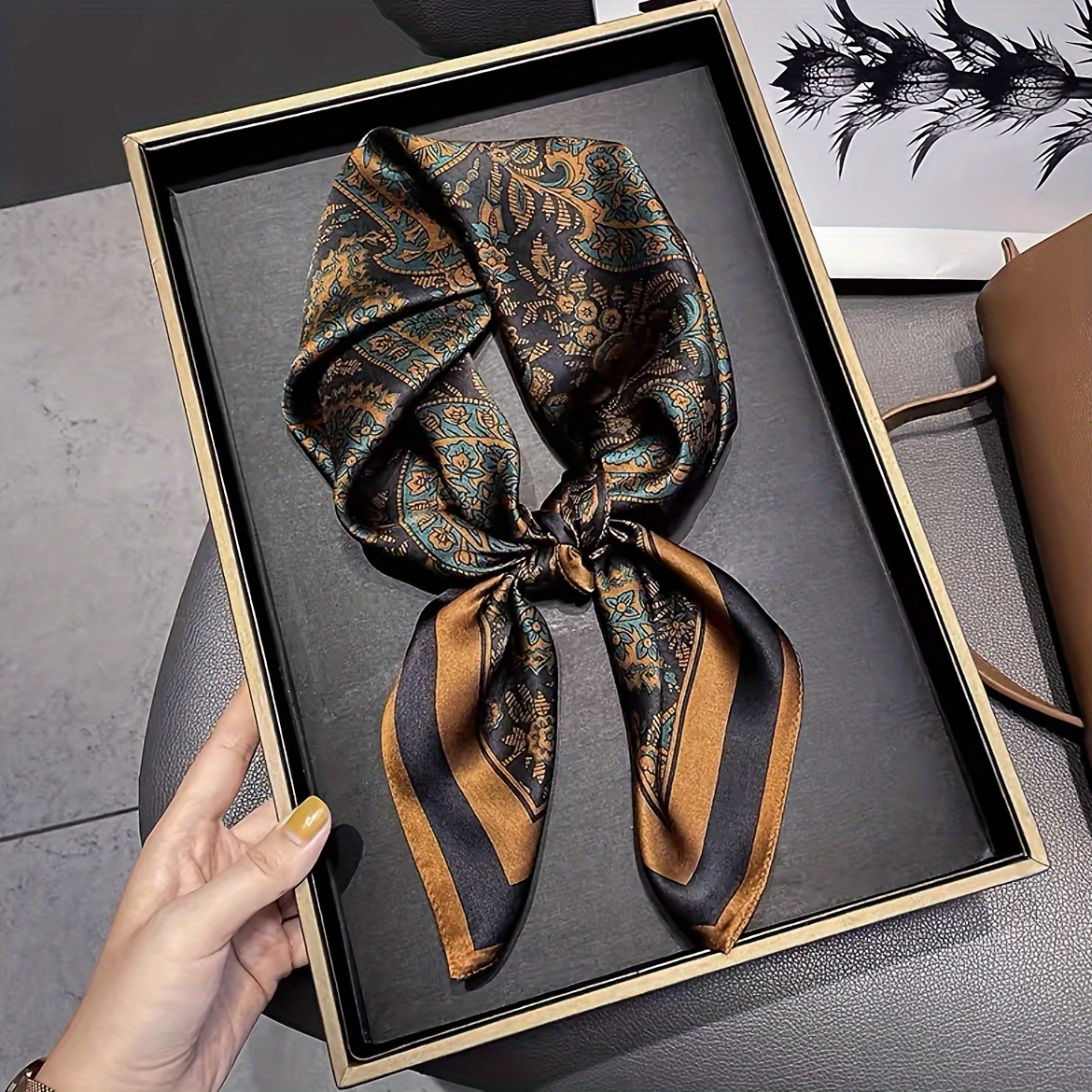 Fashionable Imitation Silk Sca - Headband Summer Knit reseña y precio