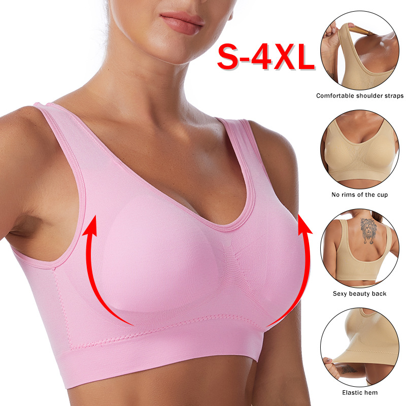 Sexy Women Bra Plus Size Seaml - Bralette Triangle Set reseña y precio