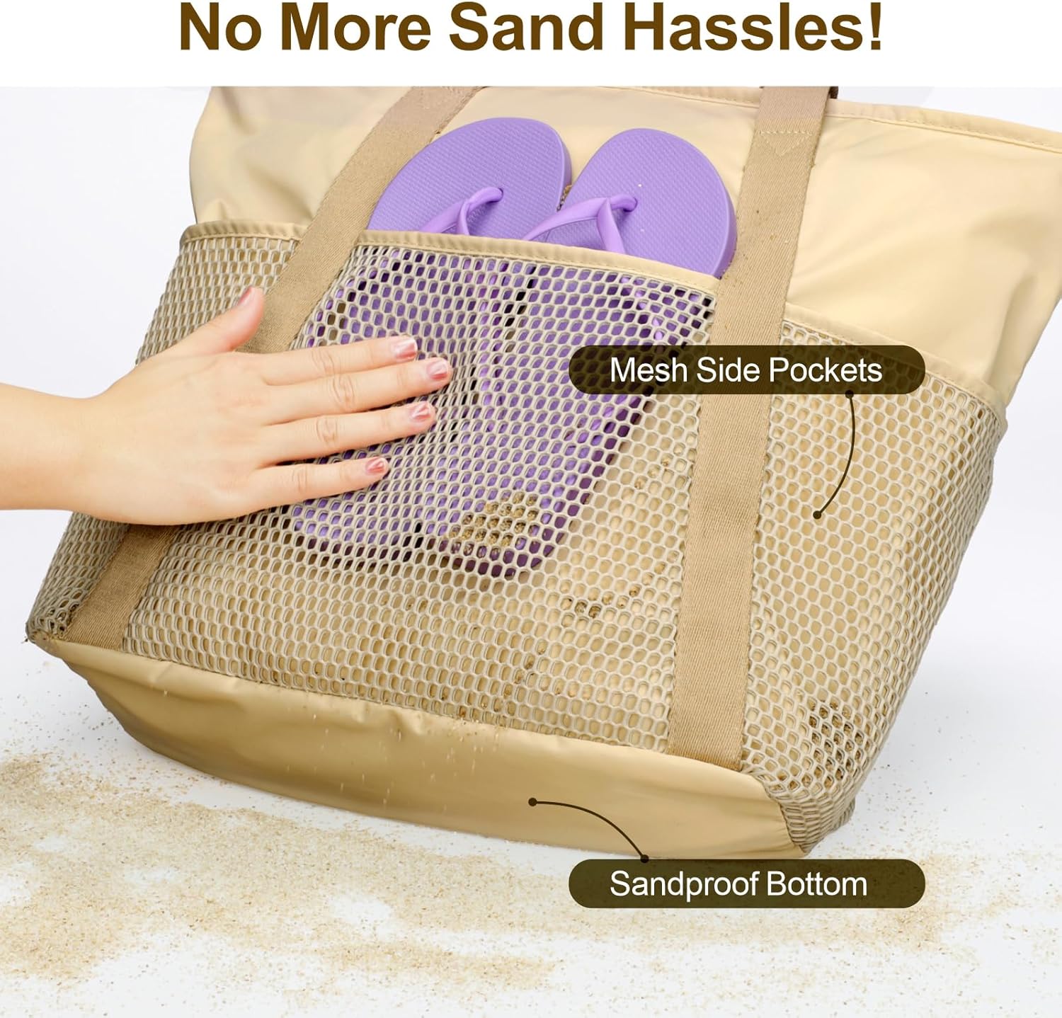 Waterproof Beach Bags for Wome - Tote Bag Beach reseña y precio