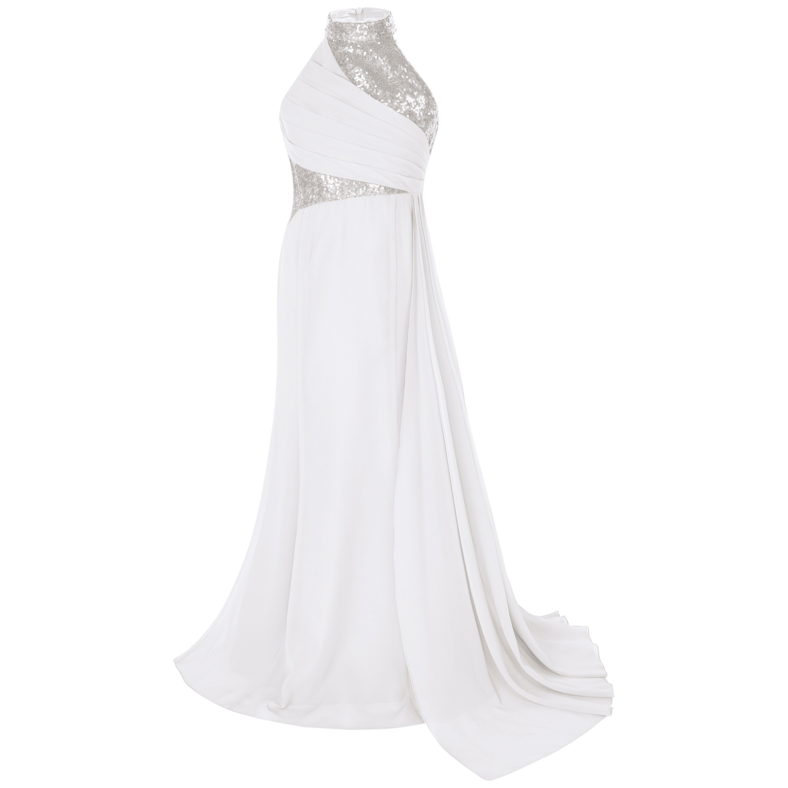 Kids Flower Girls Sequins Eleg - Maxi Dress Halter reseña y precio