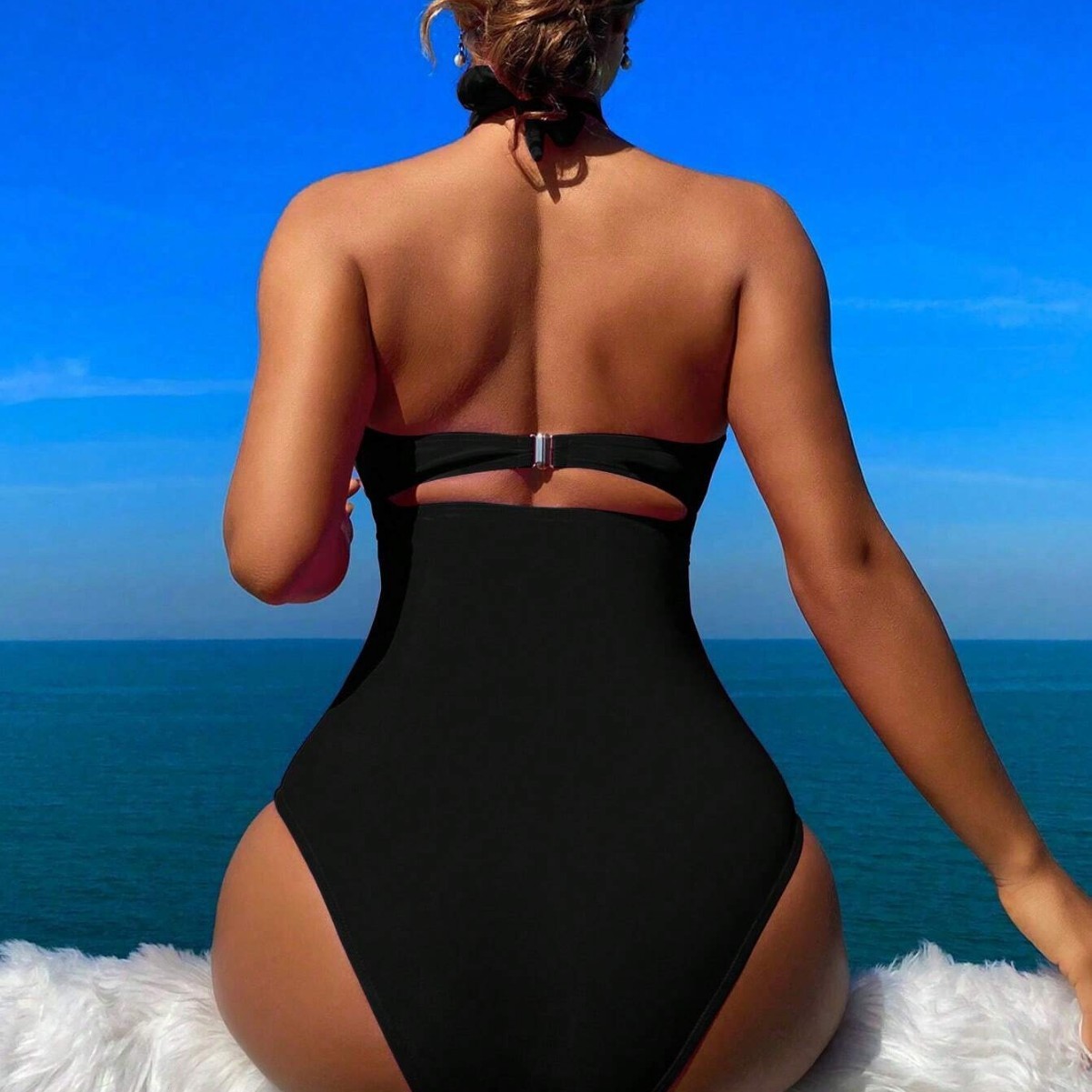 Women Swimsuit Halter Neck Sol - Swimsuit Bikini Ruched reseña y precio