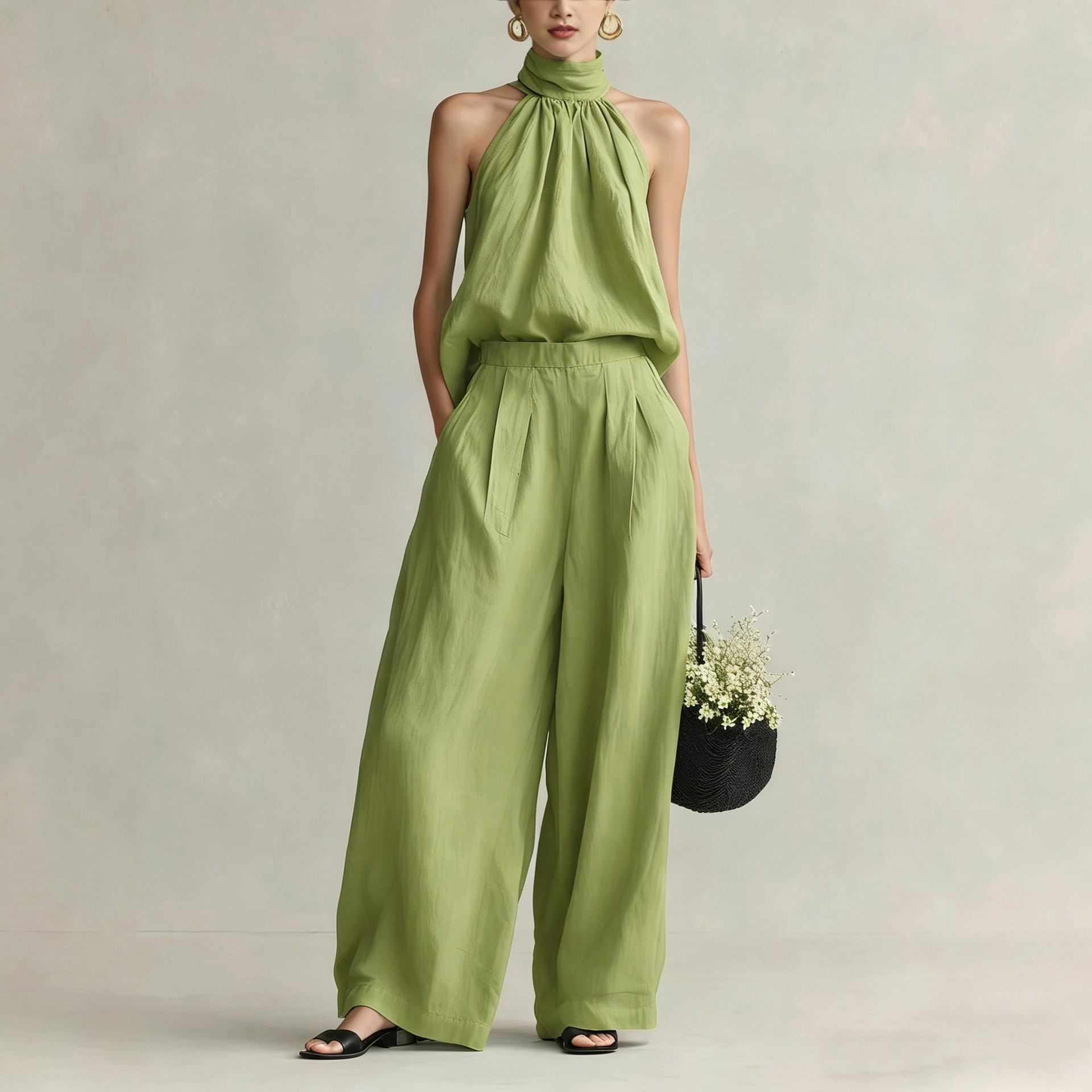 Women's 2026 Summer New Style  - Linen Pant Wide reseña y precio