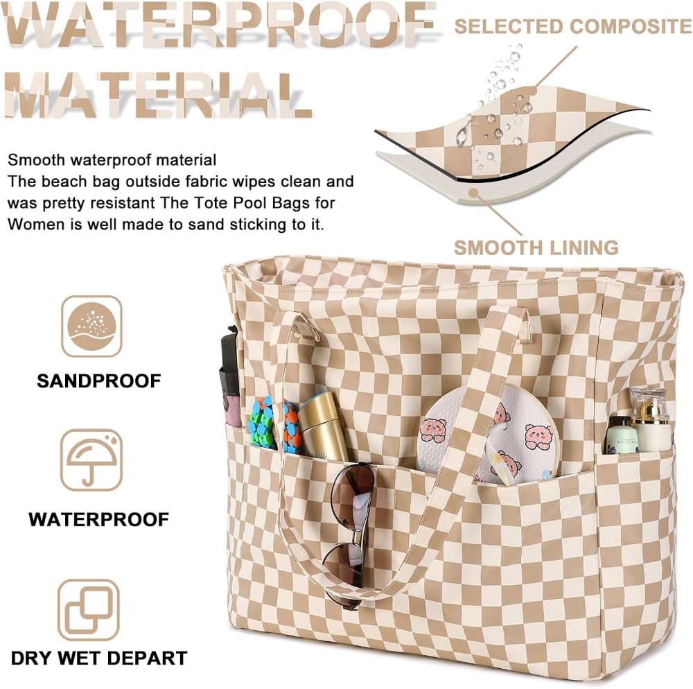 Extra Large Waterproof Beach T - Tote Bag Beach reseña y precio