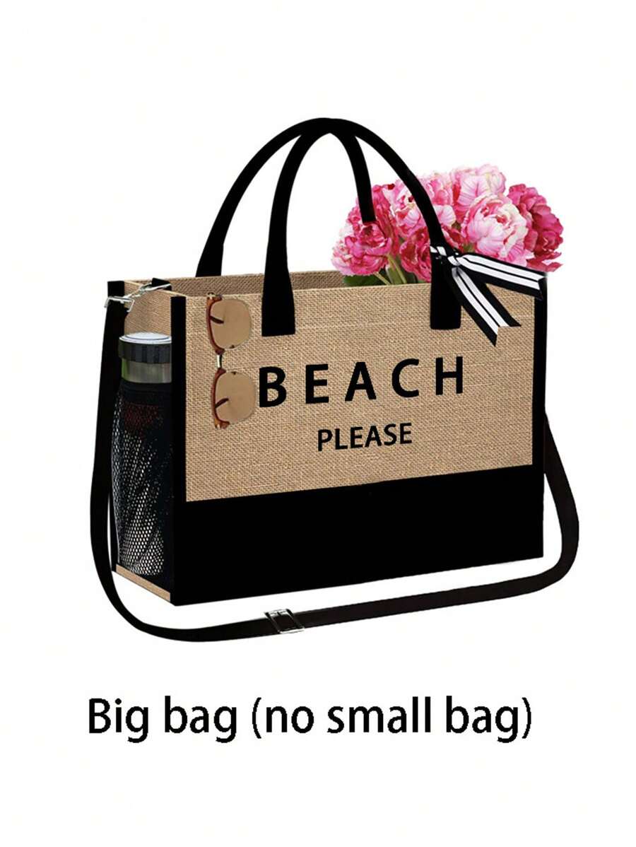 Beach Tote Bag Set With Sun Vi - Tote Bag Beach reseña y precio