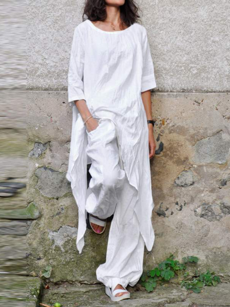 2024 Summer New Fashion Casual - Linen Pant Wide reseña y precio