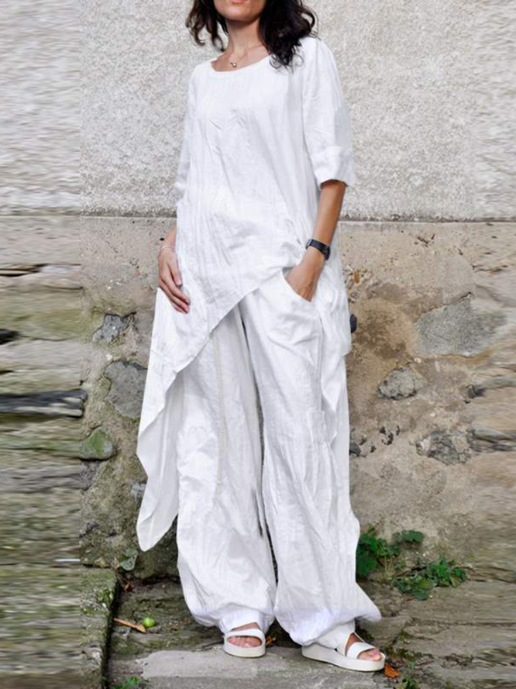 2024 Summer New Fashion Casual - Linen Pant Wide reseña y precio
