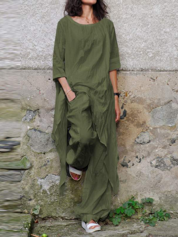 2024 Summer New Fashion Casual - Linen Pant Wide reseña y precio