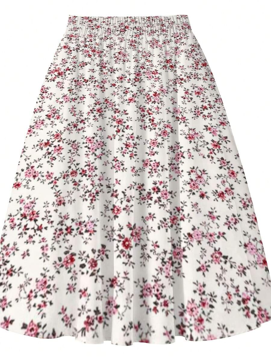 Oversized Floral Midi Skirt Pi - Midi Skirt Floral reseña y precio