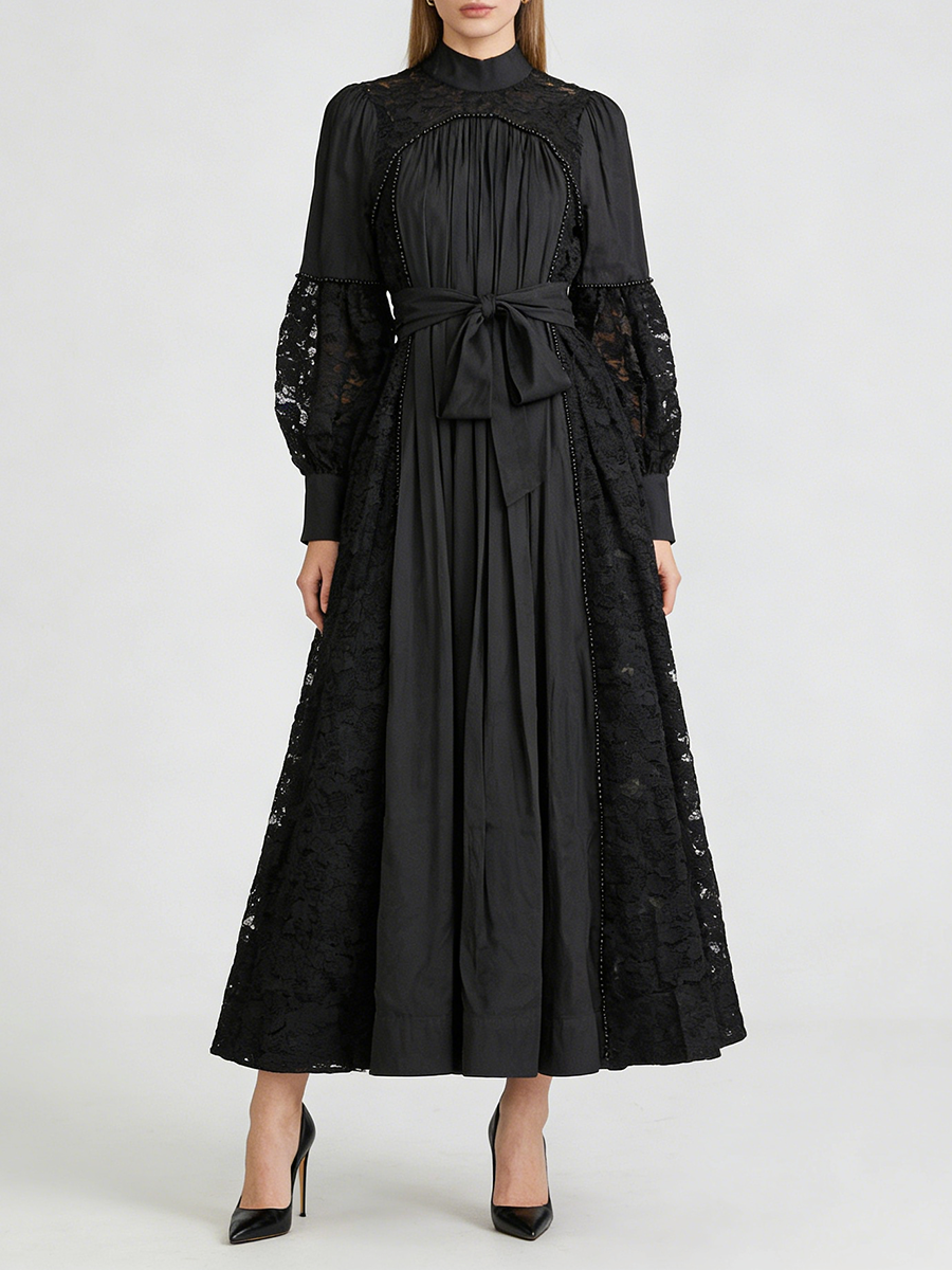 TWOTWINSTYLE Solid Patchwork L - Linen Dress Wrap reseña y precio