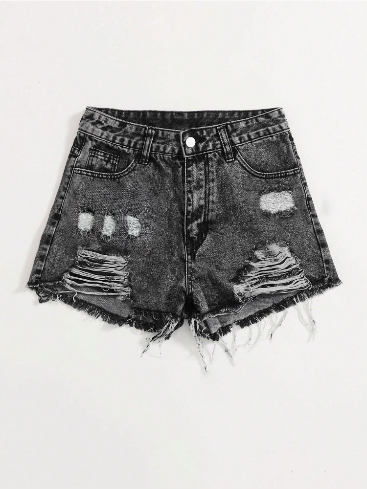 2026 New Vintage Washed Denim  - Shorts Denim Frayed reseña y precio