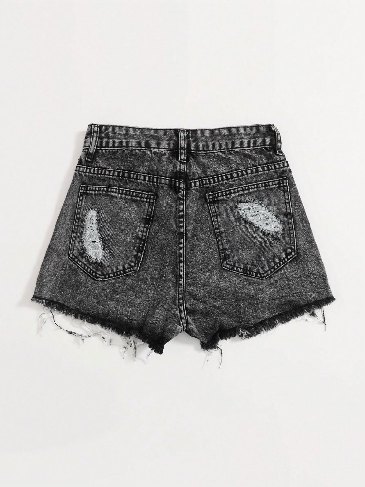 2026 New Vintage Washed Denim  - Shorts Denim Frayed reseña y precio