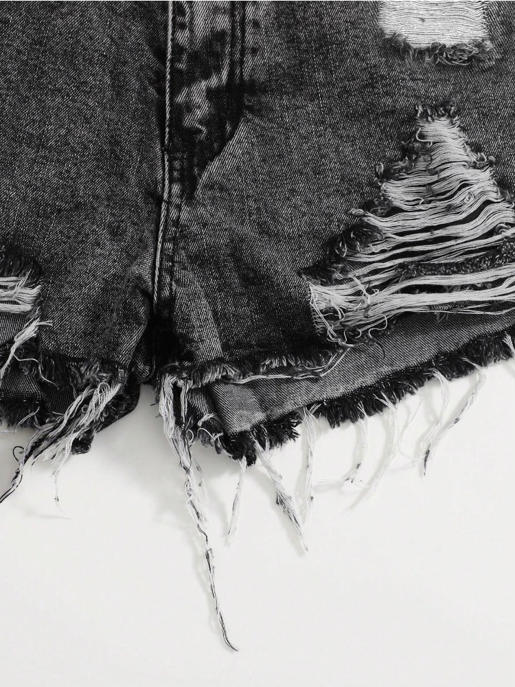 2026 New Vintage Washed Denim  - Shorts Denim Frayed reseña y precio