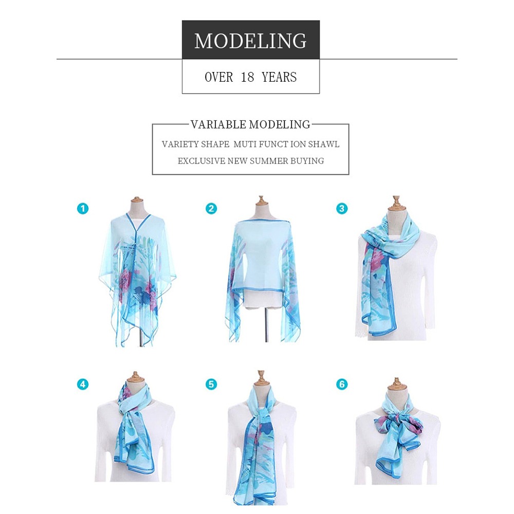 Fashion Solid color Shawl Scar - Cover Up Kaftan reseña y precio