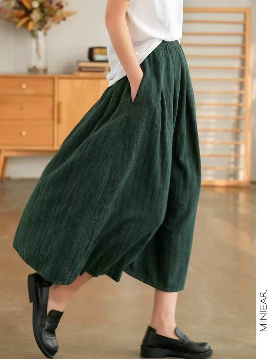 New 2025 Autumn Pure Color Flo - Midi Skirt Floral reseña y precio