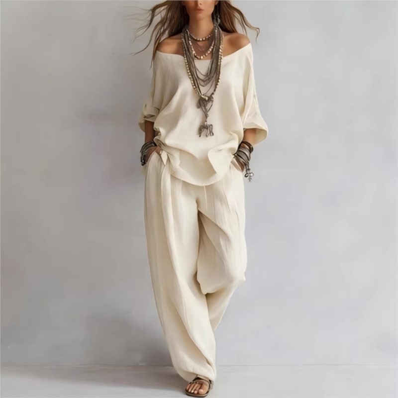 Summer New Casual Loose Linen  - Linen Pant Wide reseña y precio