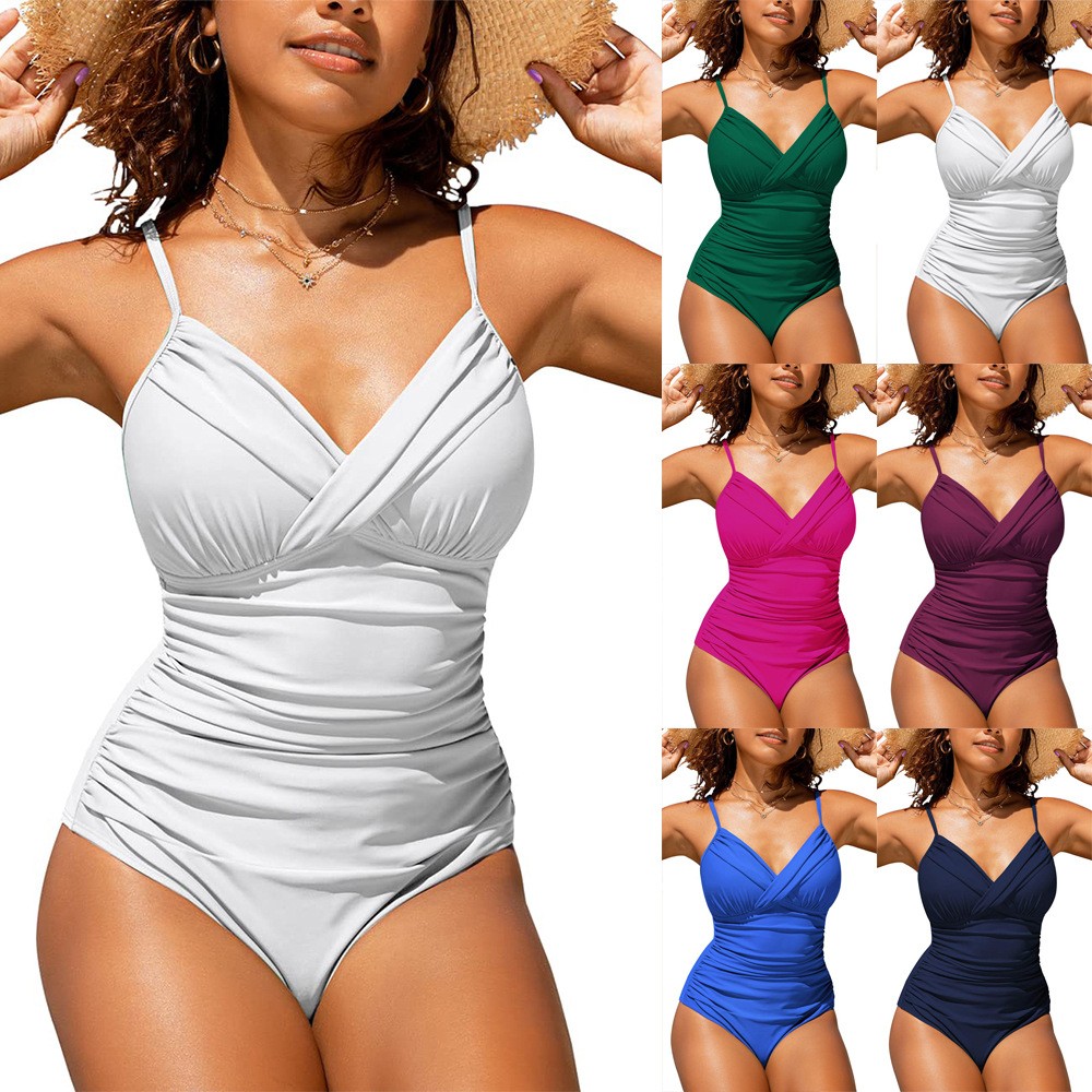 Woman Bikini Tankini Swimsuit  - Swimsuit Bikini Ruched reseña y precio
