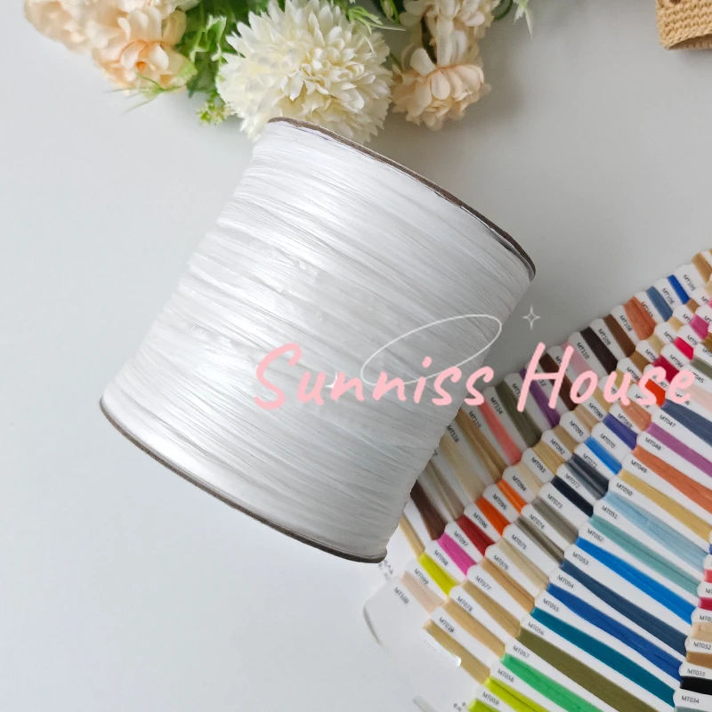 600M Matte Raffia Yarn，330g Ar - Crochet Bag Raffia reseña y precio