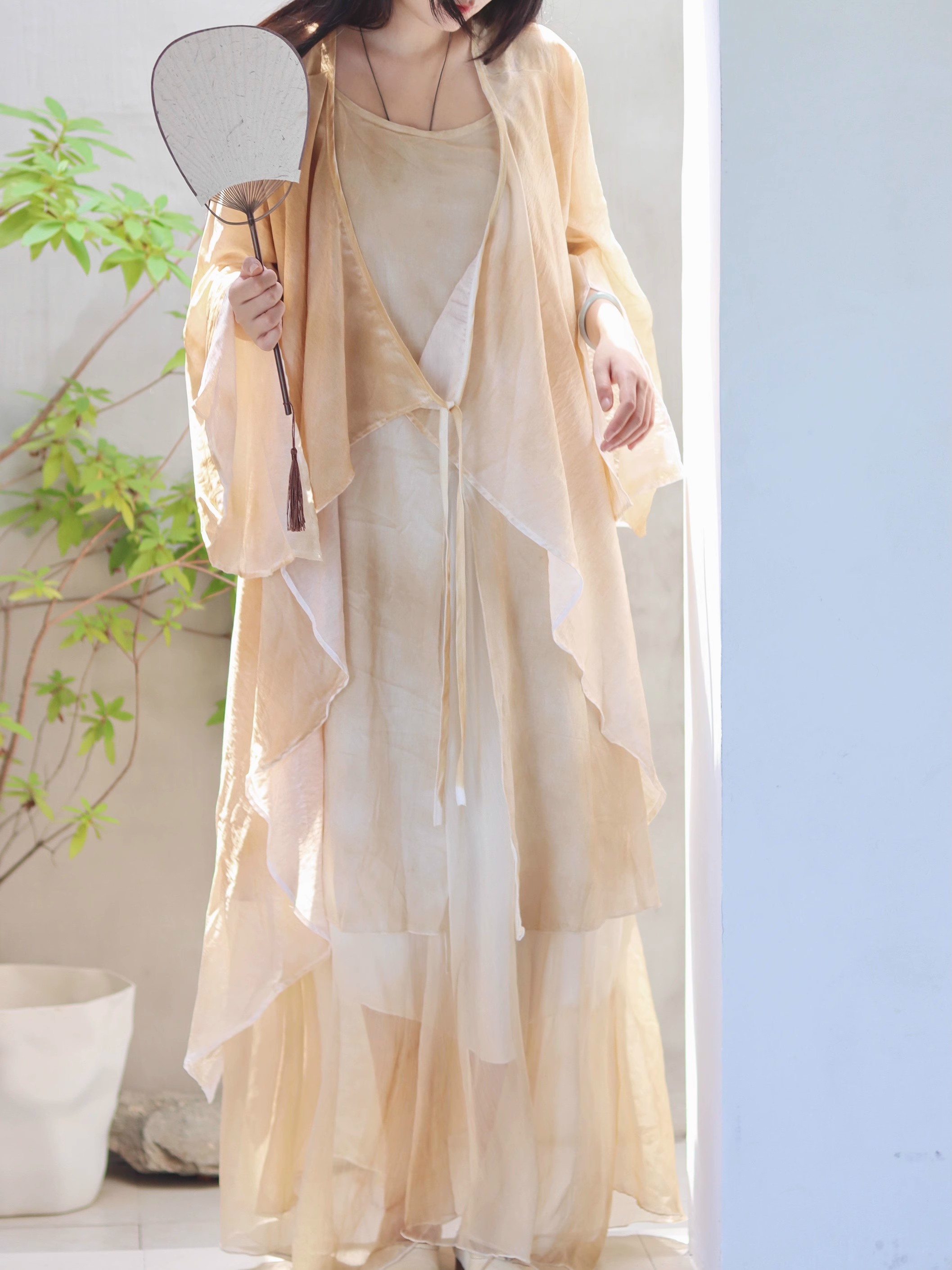 New Chinese Style Cotton Linen - Linen Dress Wrap reseña y precio