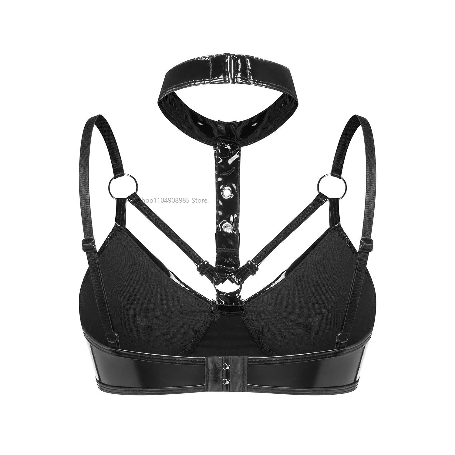 Black/Red Women's Sexy Halter  - Bralette Triangle Set reseña y precio