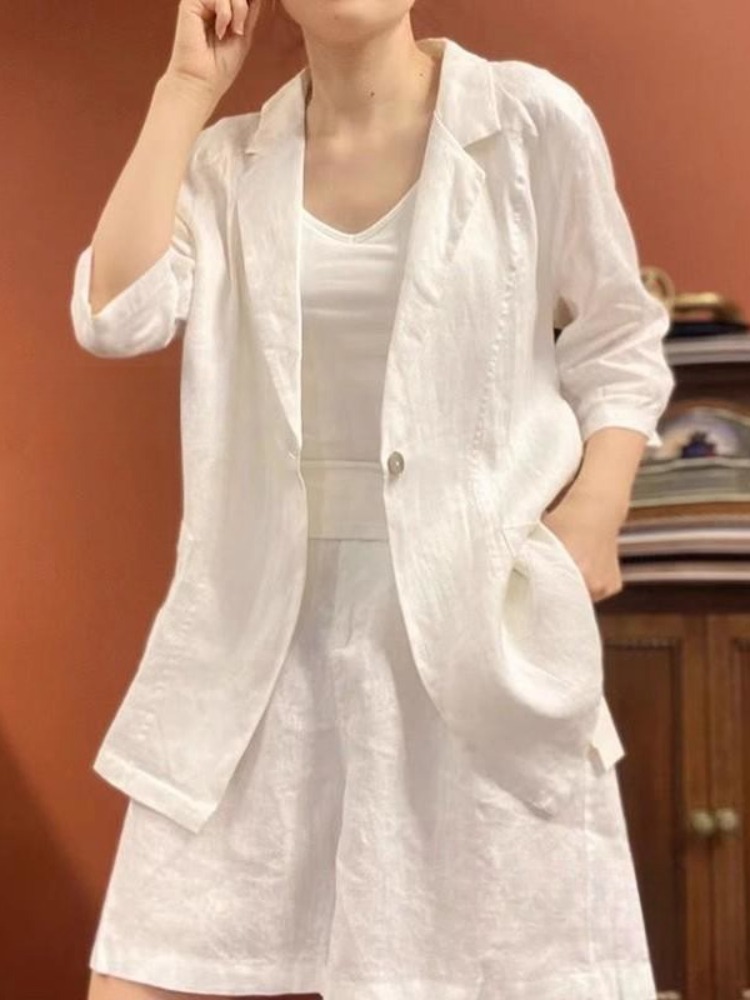 Slimming Wide Leg Short Pants  - Linen Pant Wide reseña y precio
