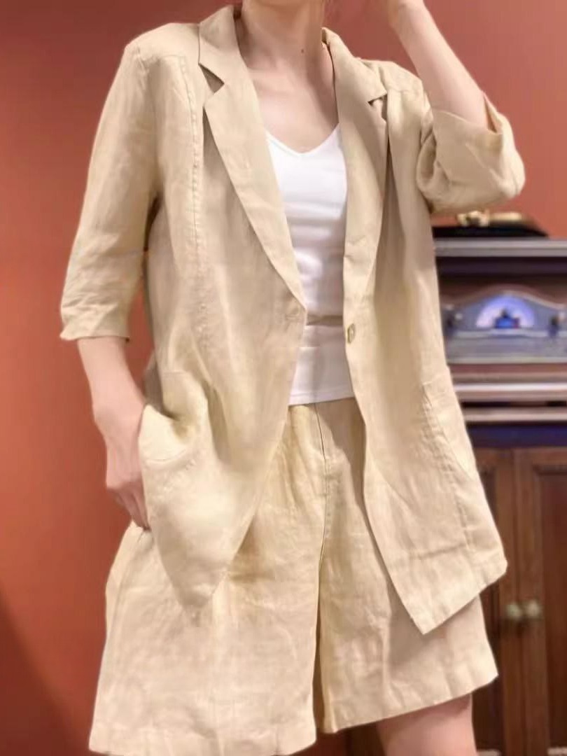 Slimming Wide Leg Short Pants  - Linen Pant Wide reseña y precio