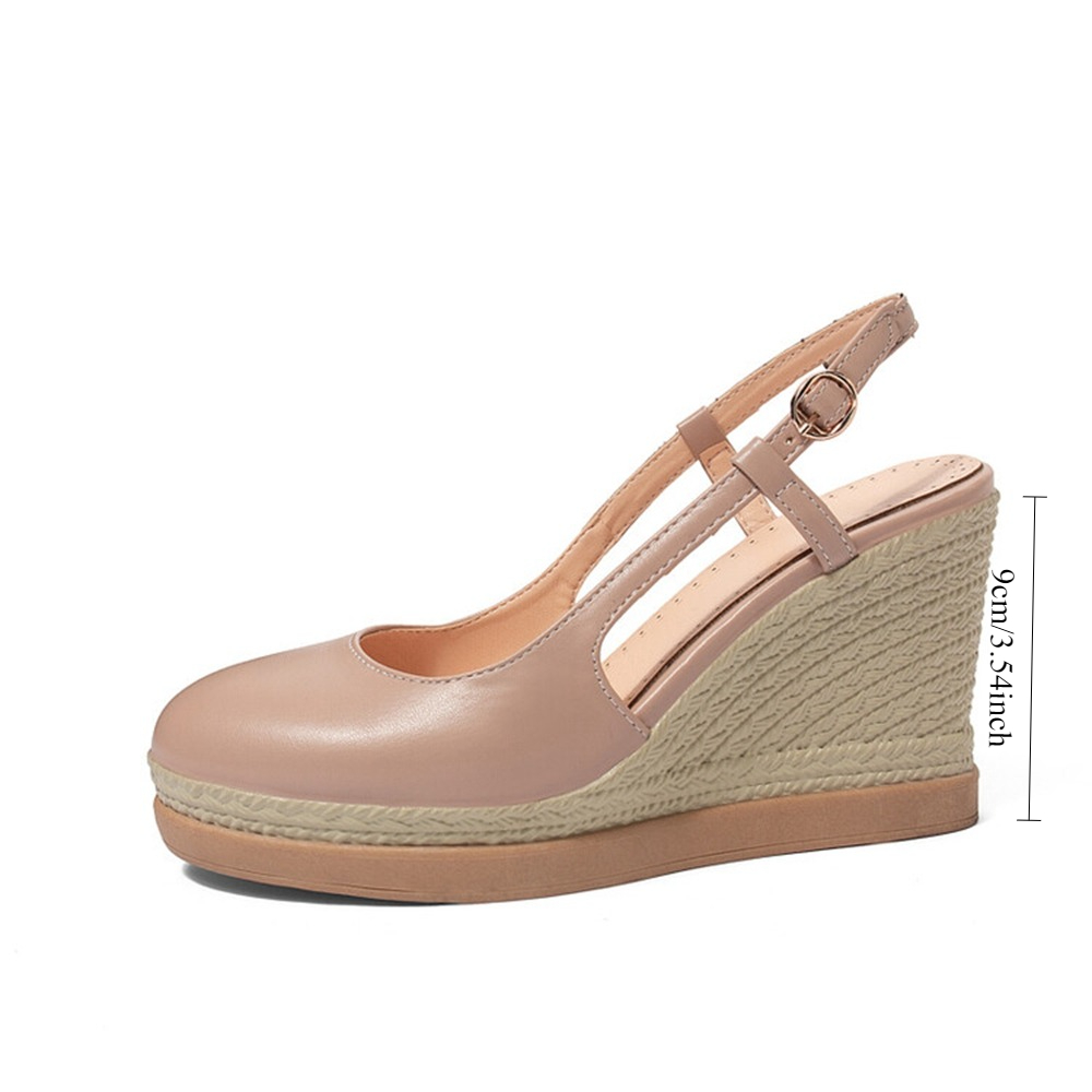 Women's T‑Strap Wedge Sandals  - Wedge Espadrille Women reseña y precio