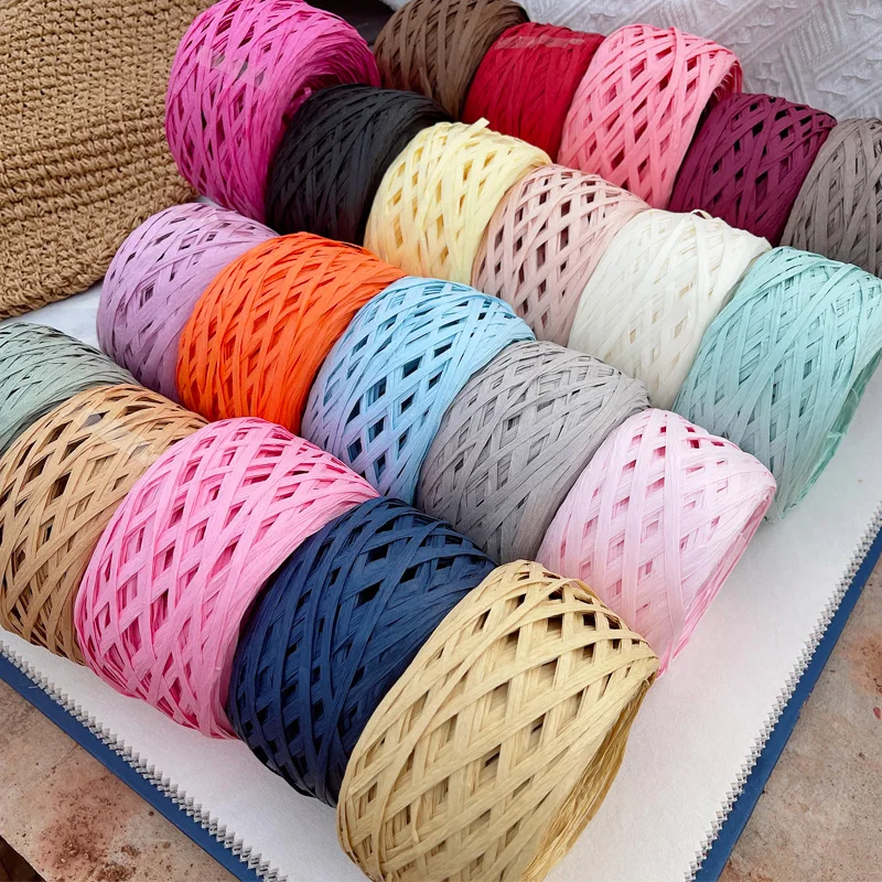 180m raffia Yarn paper Grass f - Crochet Bag Raffia reseña y precio