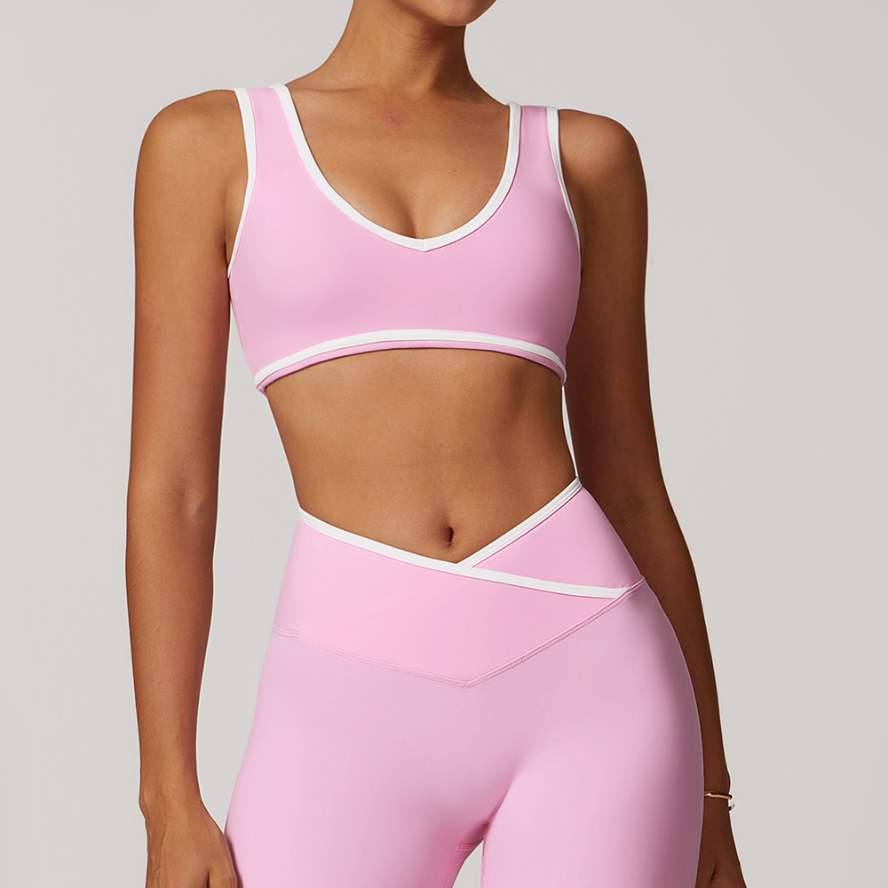 V-Neck Sports Bra Women Top Pu - Crop Top Crochet reseña y precio