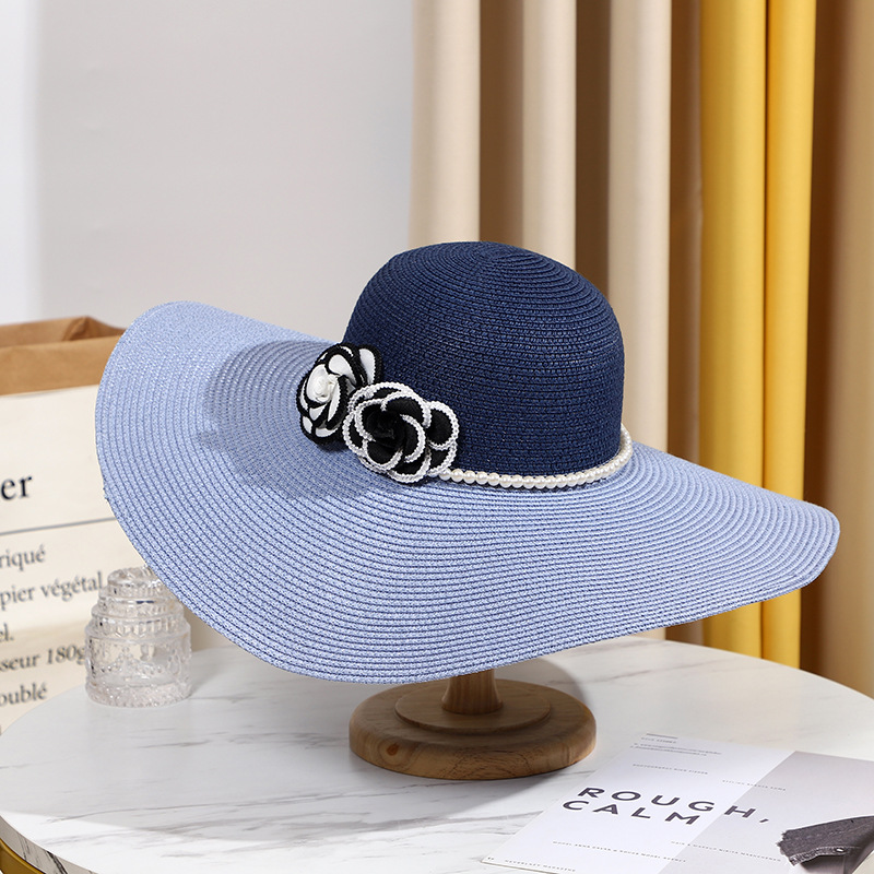 Two Tones Wide Brim Summer Hat - Hat Floppy Wide reseña y precio