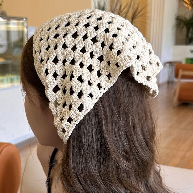 Crochet Triangle Hair Scarf Ho - Headband Summer Knit reseña y precio