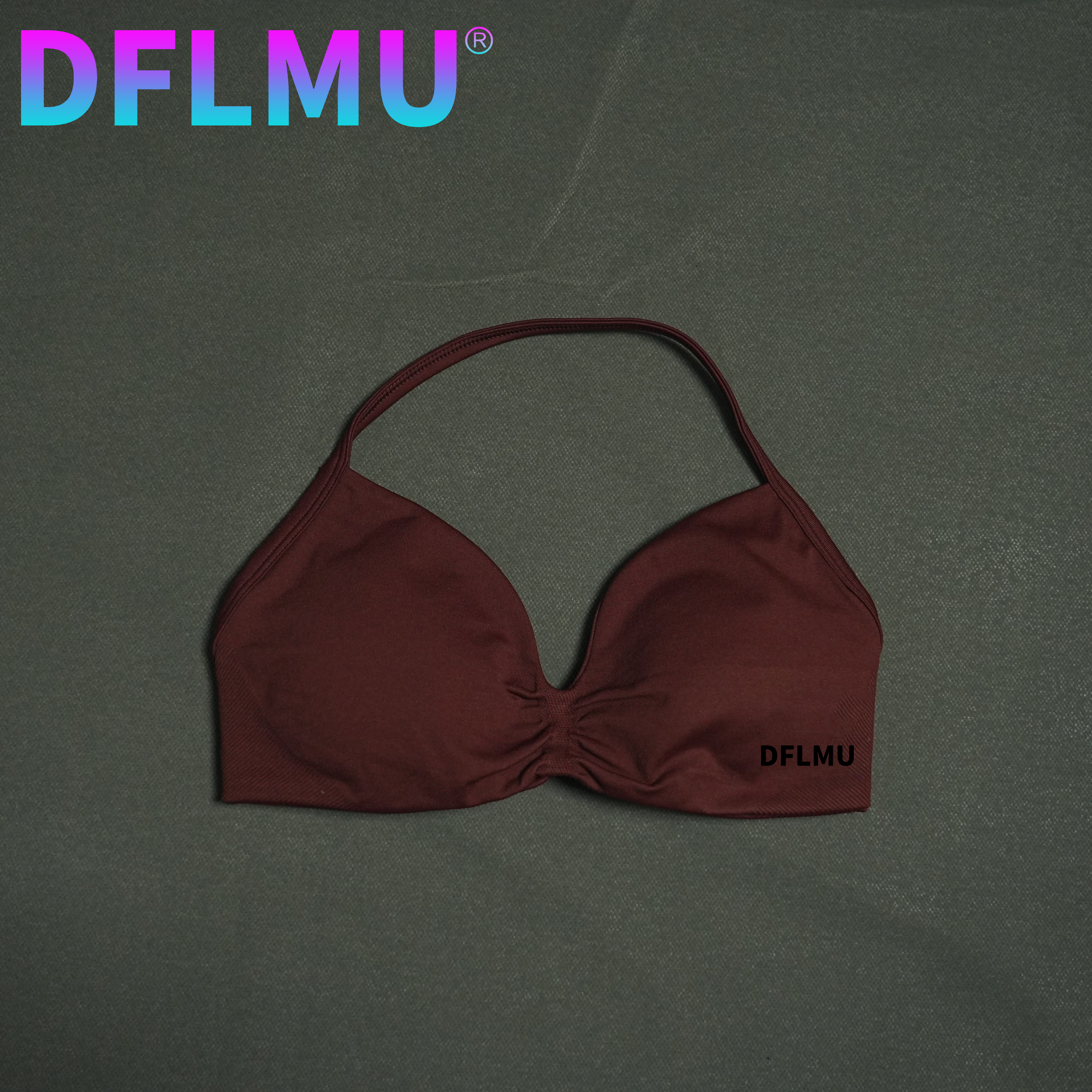 DFLMU Women Halter Sports Bra  - Crop Top Crochet reseña y precio