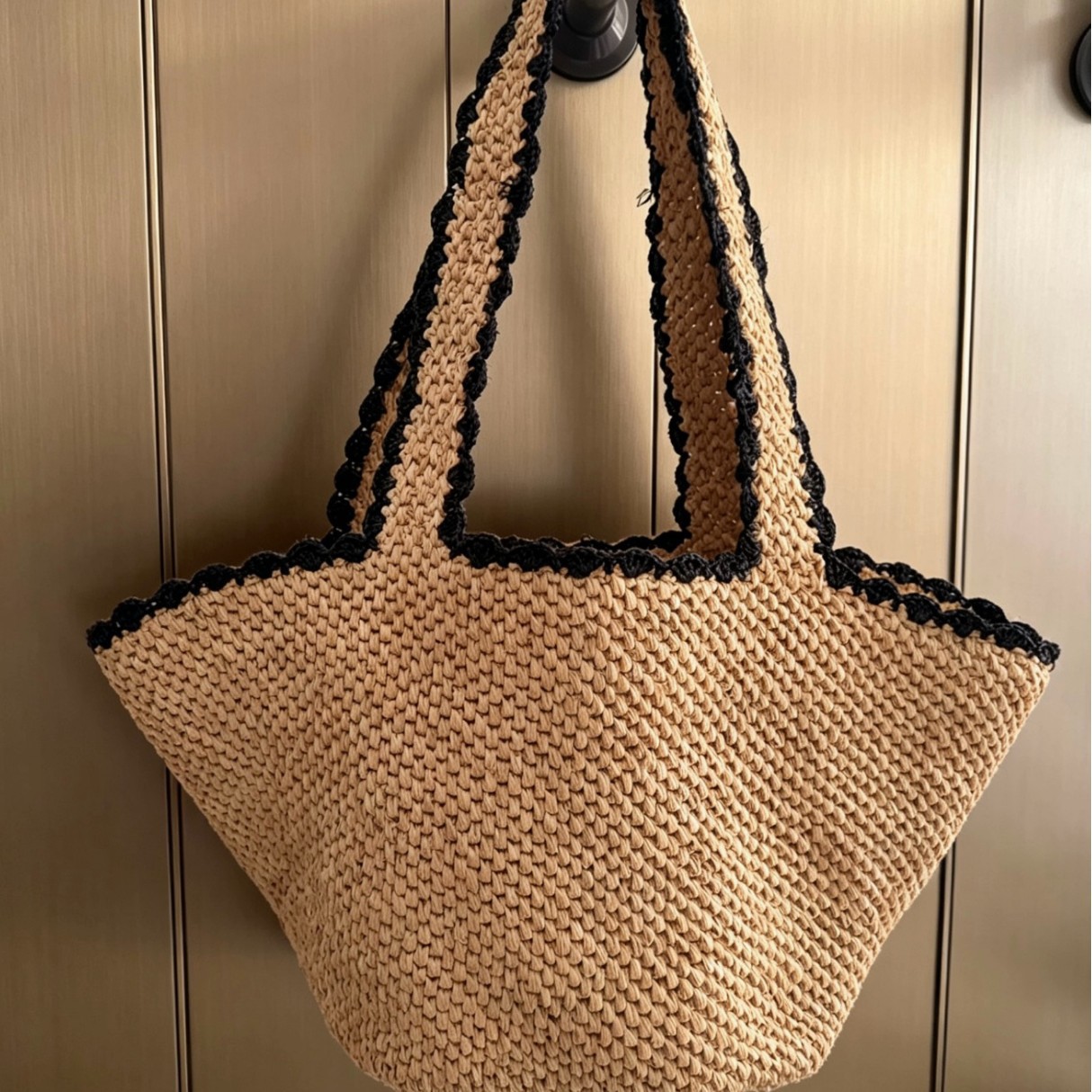 NEW raffia bow crochet handwov - Crochet Bag Raffia reseña y precio