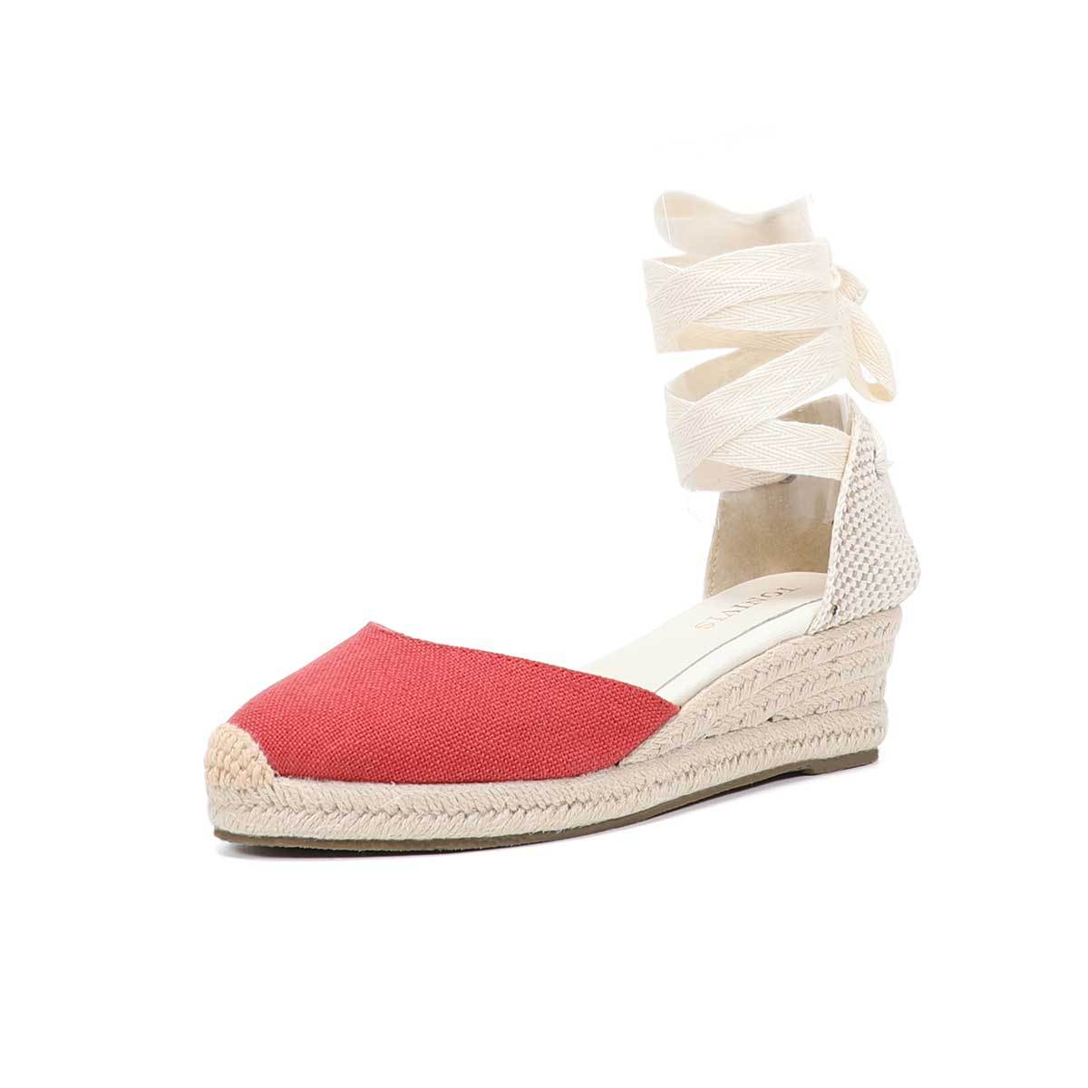 Women Wedge Espadrilles Lace U - Wedge Espadrille Women reseña y precio