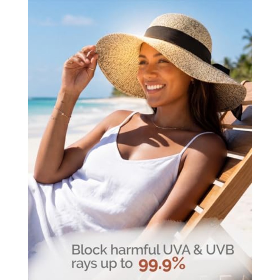 Hat Hut Wide Brim Beach Sun Ha - Hat Floppy Wide reseña y precio