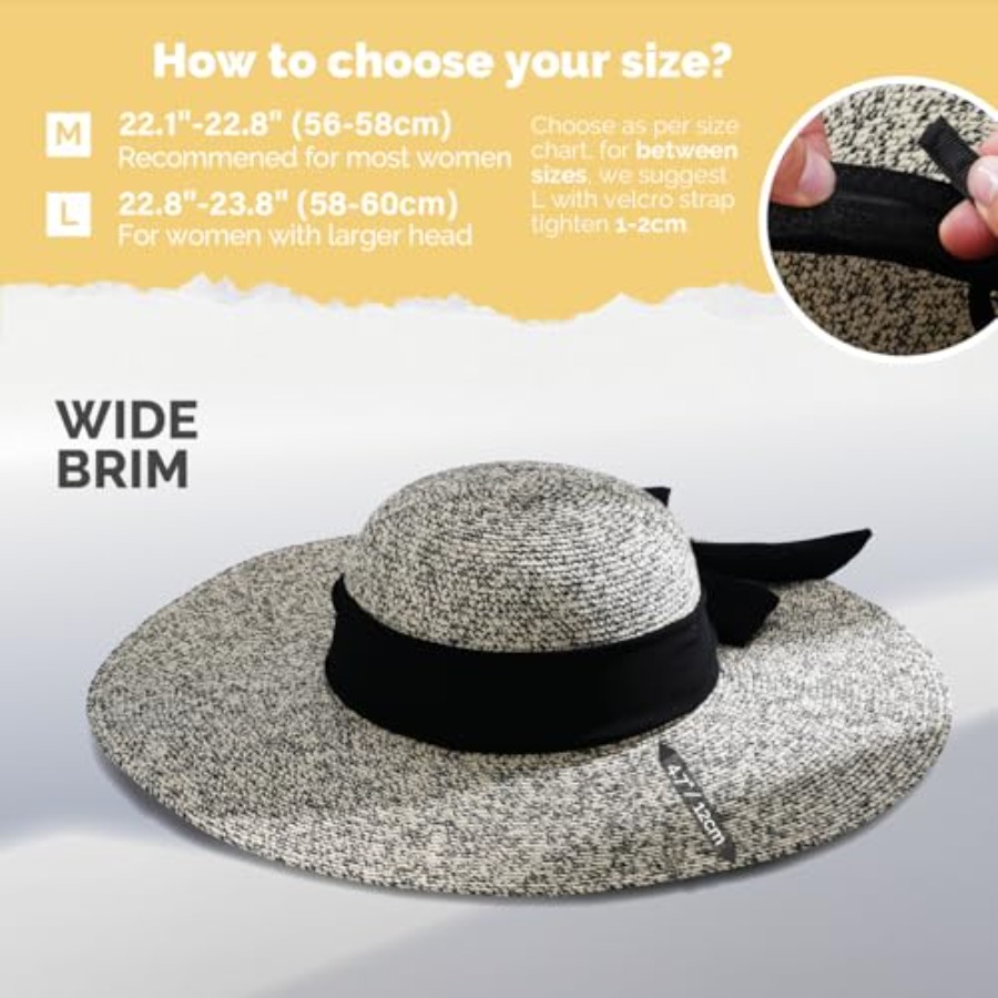 Hat Hut Wide Brim Beach Sun Ha - Hat Floppy Wide reseña y precio