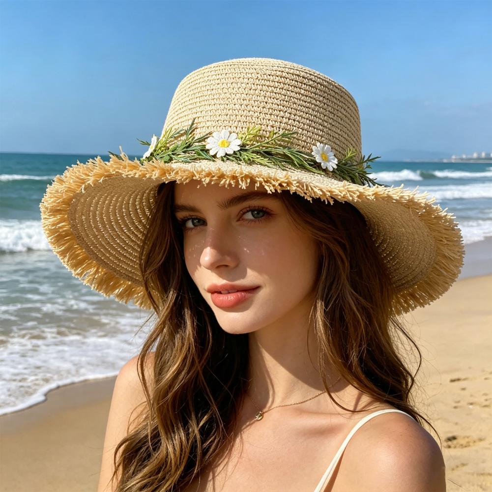 Sun Hat Wide Brim Floppy Straw - Hat Floppy Wide reseña y precio
