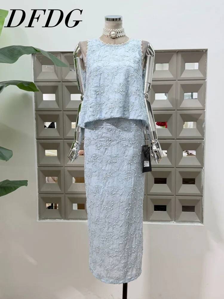 DFDG Women 2026 Spring Summer  - Midi Skirt Floral reseña y precio