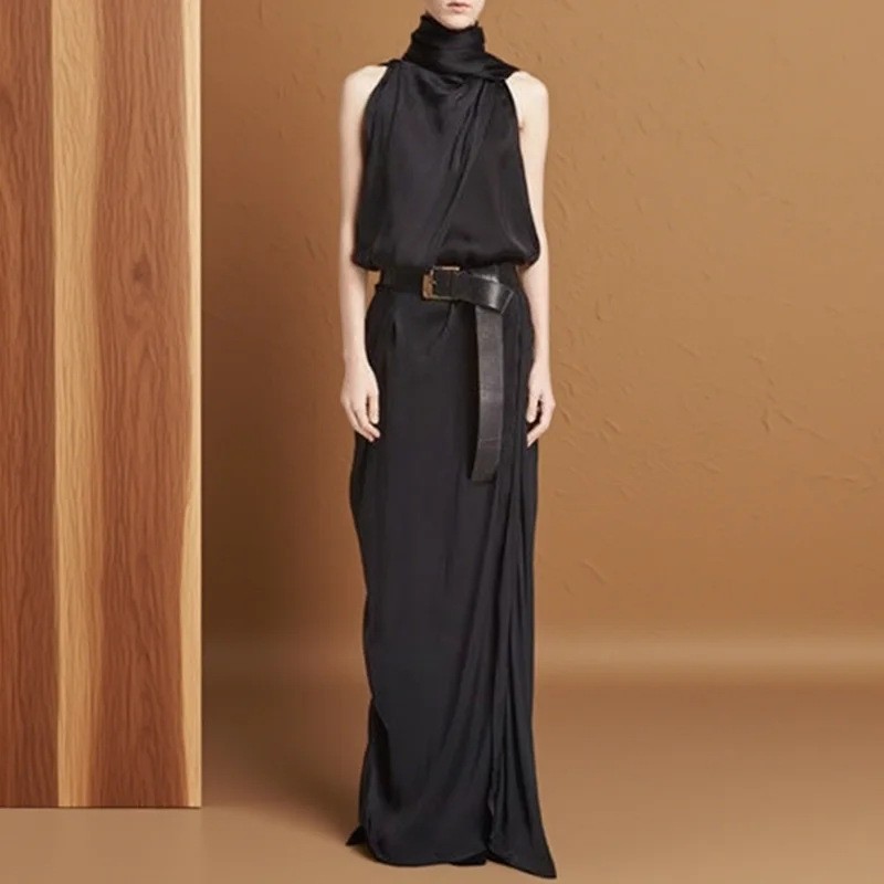 2026 Spring Summer Elegant Hal - Maxi Dress Halter reseña y precio