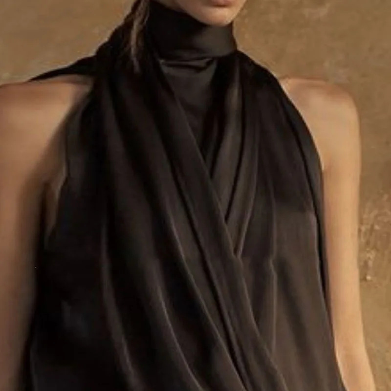 2026 Spring Summer Elegant Hal - Maxi Dress Halter reseña y precio