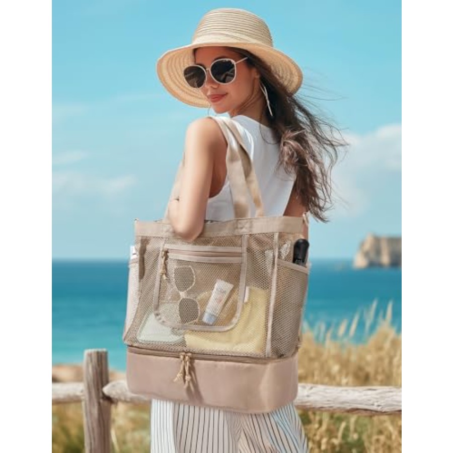 BAGSMART Beach Bag for Women M - Tote Bag Beach reseña y precio
