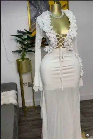 Fashion Women Set Mesh Full Sl - Crop Top Crochet reseña y precio