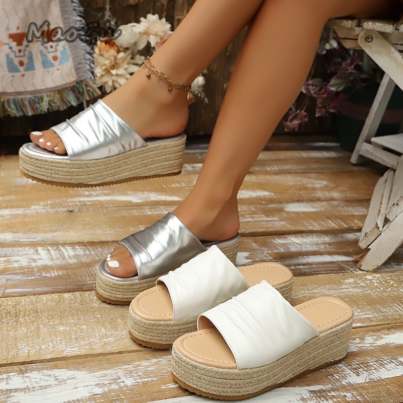 Women's Ruched Espadrille Wedg - Wedge Espadrille Women reseña y precio