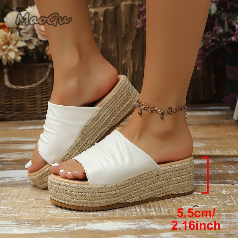 Women's Ruched Espadrille Wedg - Wedge Espadrille Women reseña y precio