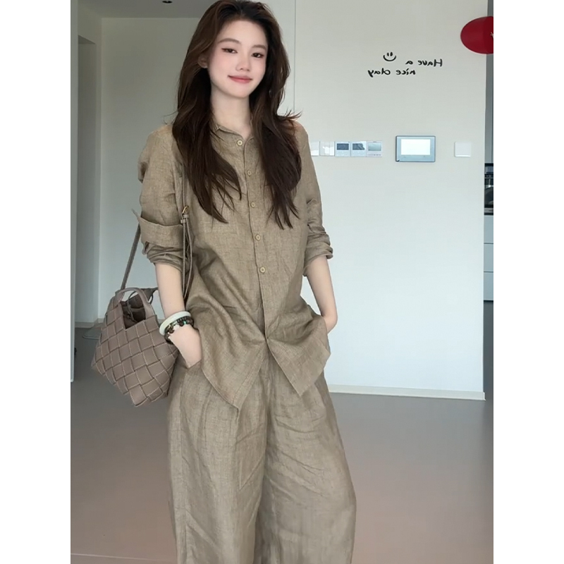 High-End Cotton Linen Blend Wo - Linen Pant Wide reseña y precio