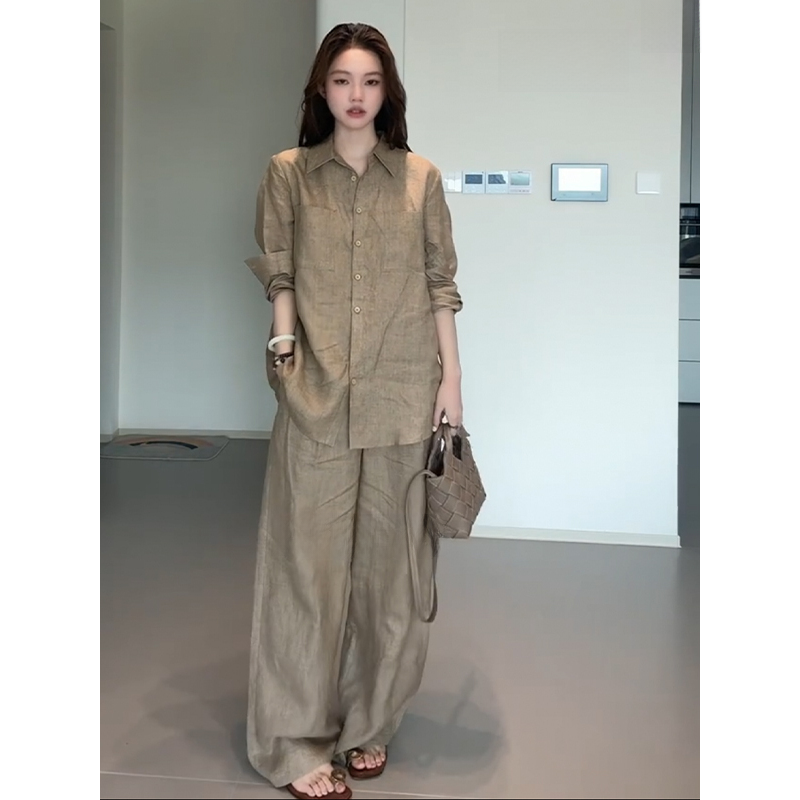 High-End Cotton Linen Blend Wo - Linen Pant Wide reseña y precio