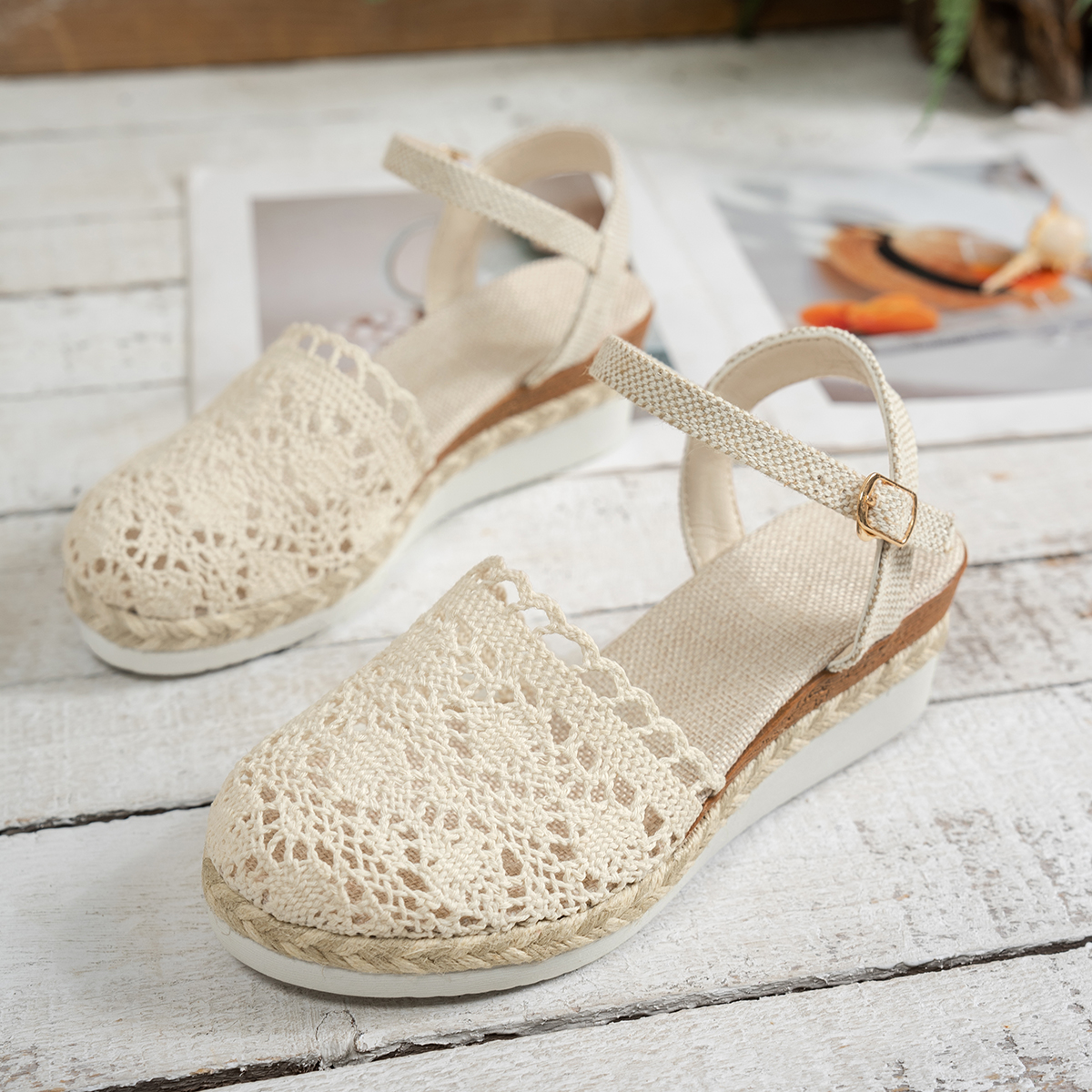 Women Wedge Sandals 2025 Summe - Wedge Espadrille Women reseña y precio